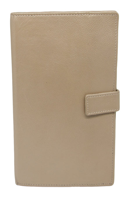 Leather Travel Wallet with Tab Closure - RL1228