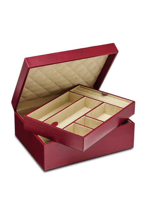 Large Luxury Leather Jewellery Box - RL1216