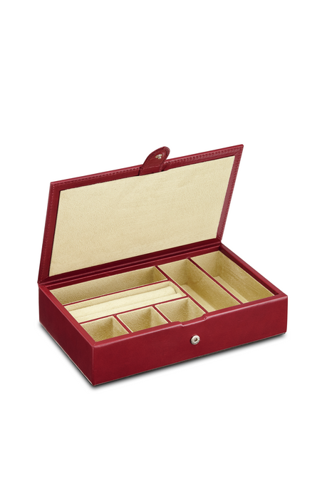 Sectioned Leather Jewellery Box  RL1253