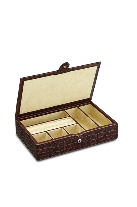 Sectioned Leather Jewellery Box  RL1253