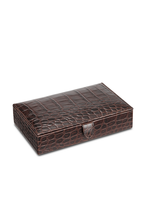 Sectioned Leather Jewellery Box  RL1253