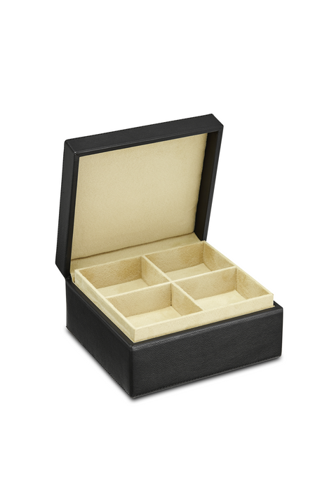 Square Leather Jewellery Box - RL860