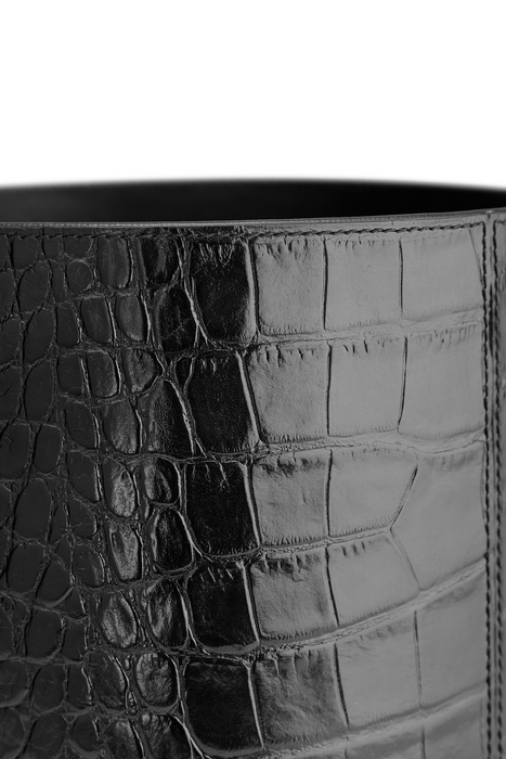 Leather Rubbish Bin