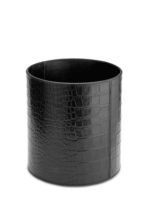 Leather Rubbish Bin