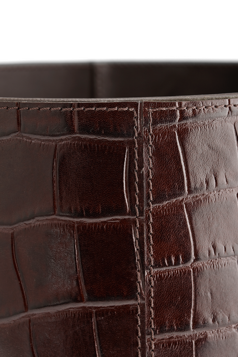 Leather Rubbish Bin