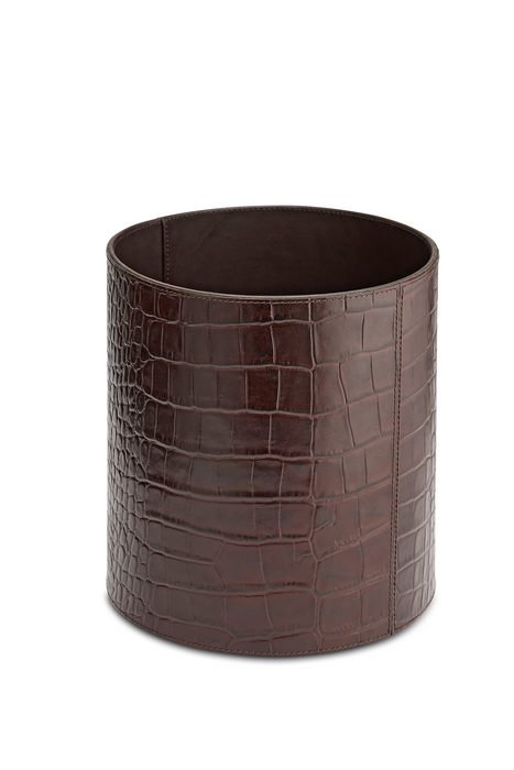 Leather Rubbish Bin