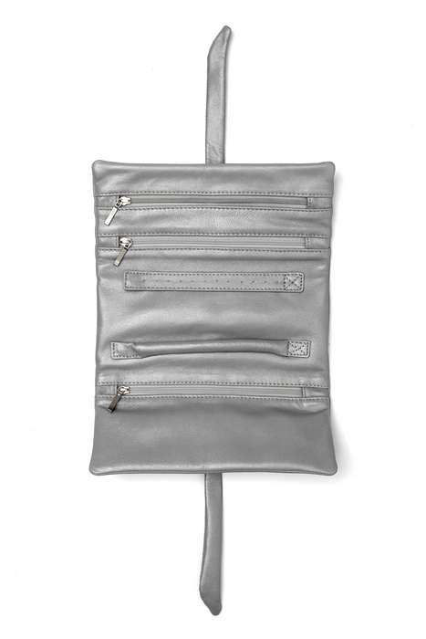 Leather Jewellery Roll with Knot Tie Closure   RL1852