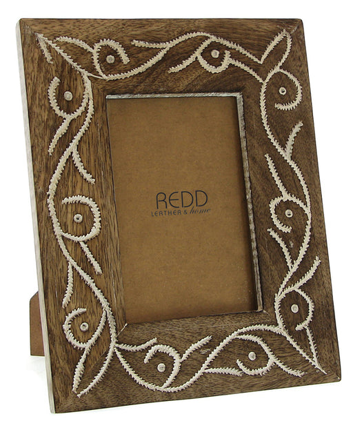 Photo Frame Wood with whitewash pattern  F100  -  Special Offer