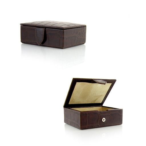 Small Croc Leather Box RL1142