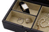 Small Leather Jewellery Box with dividers - RL1254