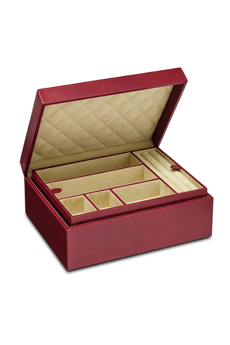 Large Luxury Leather Jewellery Box