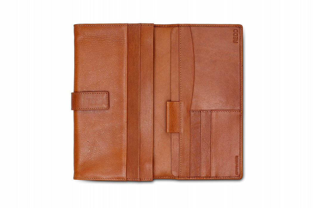 Leather Travel Wallet with Tab Closure - RL1227