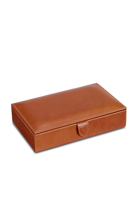 Sectioned Leather Jewellery Box  RL1253