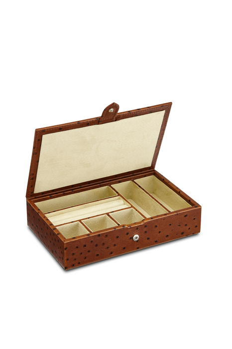 Sectioned Leather Jewellery Box  RL1253